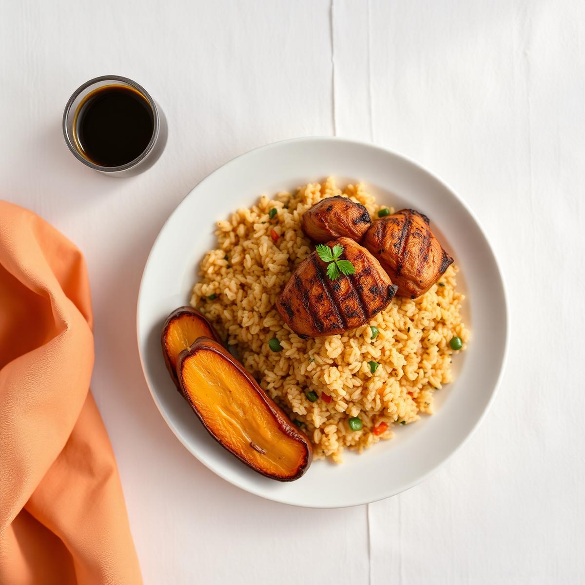 Jollof + Grilled Chicken